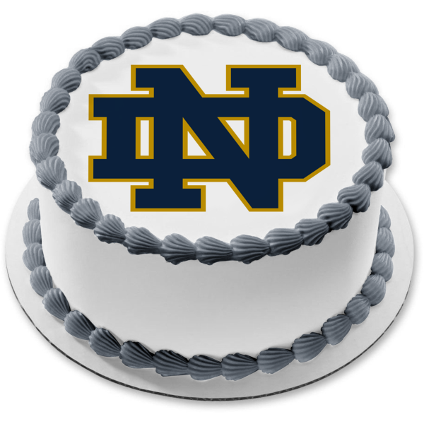 Imagen comestible para tarta con logotipo irlandés de la Universidad de Notre Dame Fighting NCAA College Sports ABPID50999 