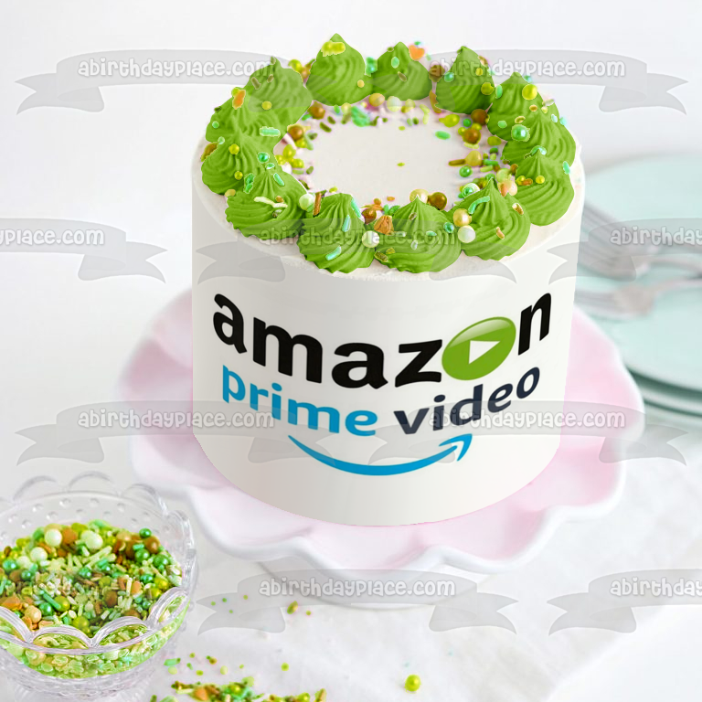 Imagen comestible para decoración de tarta con logotipo de Amazon Prime Video ABPID51304 