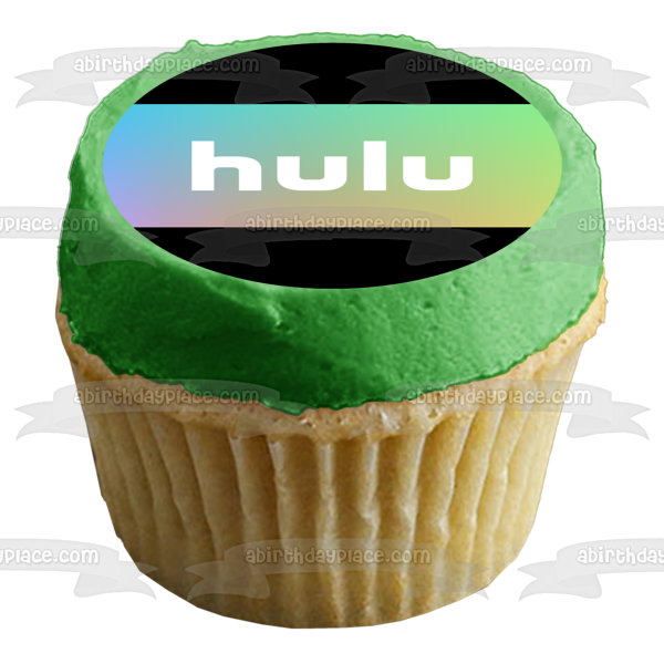 Imagen comestible para decoración de tarta con el logotipo de Hulu ABPID51305 