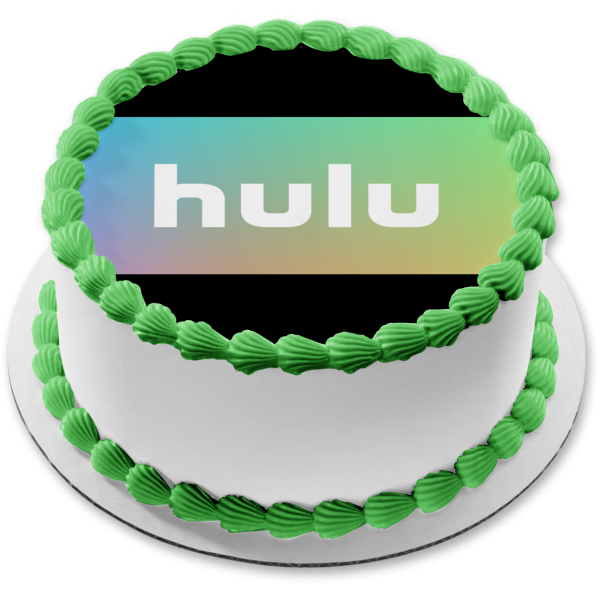 Imagen comestible para decoración de tarta con el logotipo de Hulu ABPID51305 