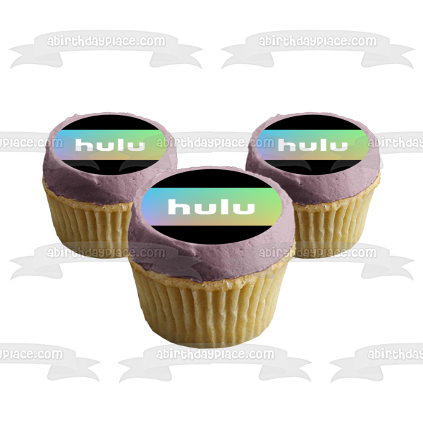 Imagen comestible para decoración de tarta con el logotipo de Hulu ABPID51305 