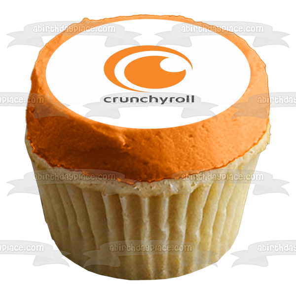 Imagen comestible para decoración de tarta con el logotipo de Crunchyroll ABPID51315 