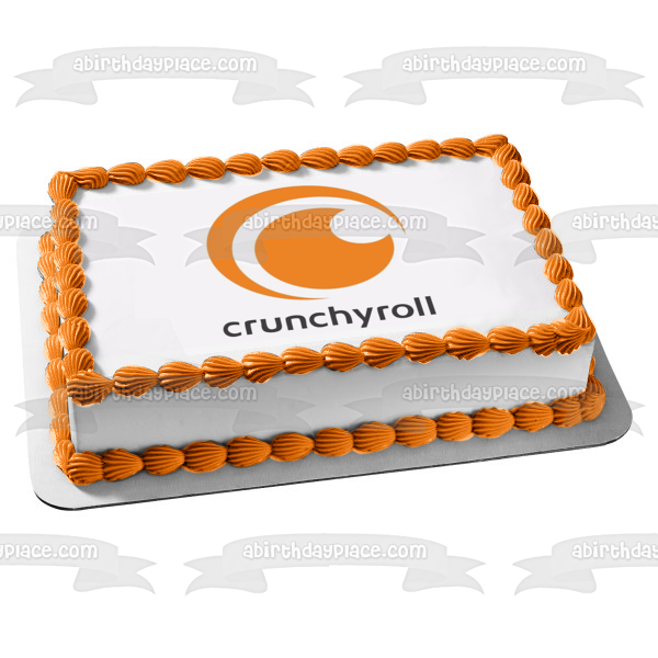 Imagen comestible para decoración de tarta con el logotipo de Crunchyroll ABPID51315 