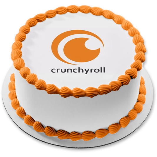 Imagen comestible para decoración de tarta con el logotipo de Crunchyroll ABPID51315 