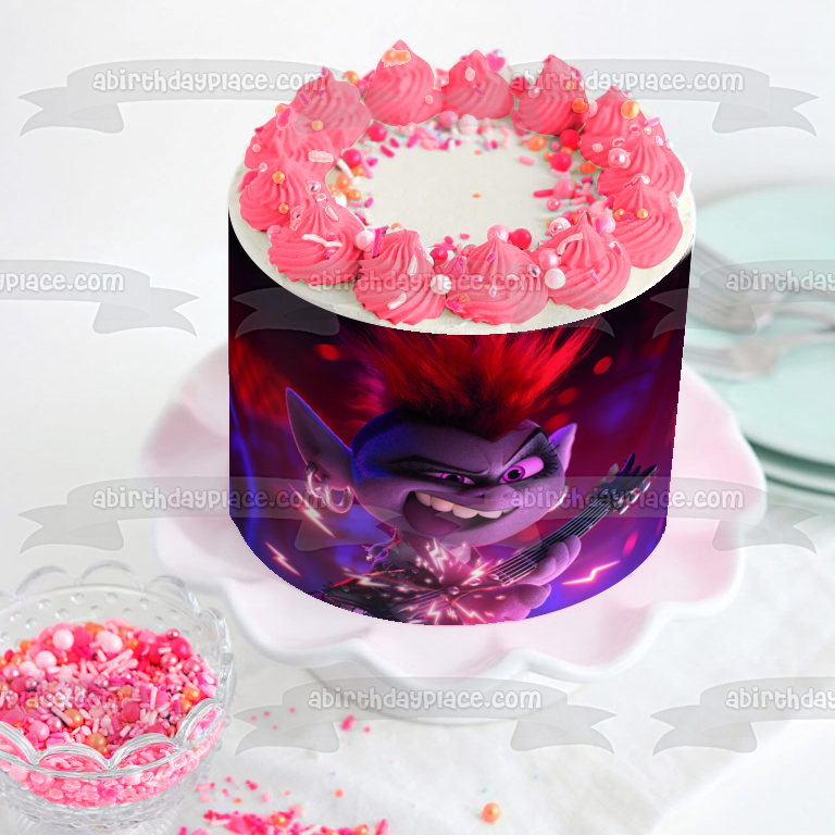 Imagen comestible para tarta con diseño de Trolls World Tour Queen Barb ABPID51321 