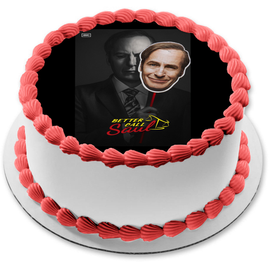 Better Call Saul Temporada 5 Saul Goodman Happy Face Mask Imagen comestible para decoración de tarta ABPID51233 