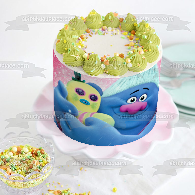 Trolls World Tour Biggie Edible Cake Topper Image ABPID51325