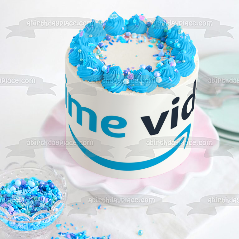 Imagen comestible para decoración de tarta con logotipo de Amazon Prime Video ABPID51329 