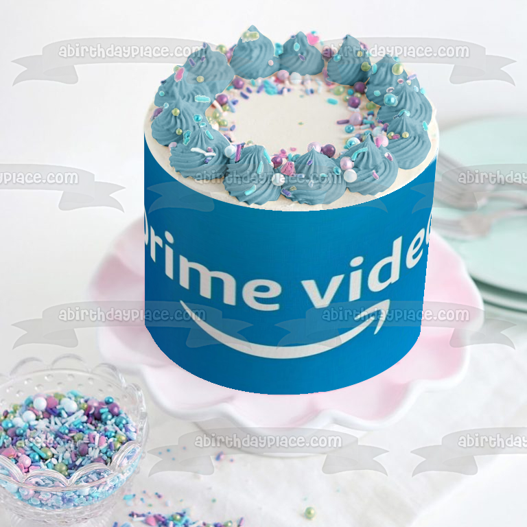 Imagen comestible para decoración de tarta con logotipo de Amazon Prime Video ABPID51335 