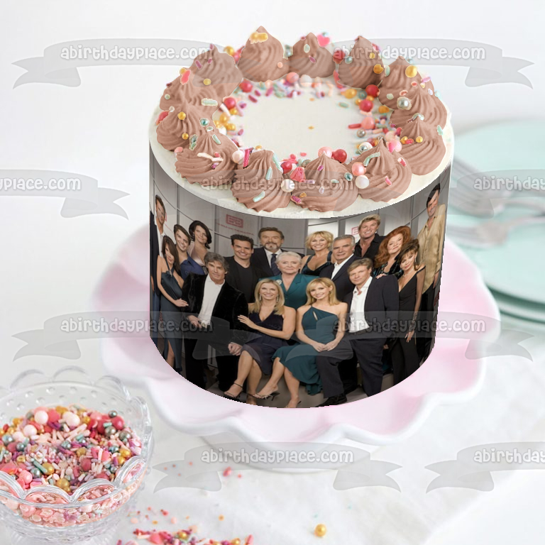 The Bold and the Beautiful 2010 Elenco Brooke Logan Ridge Forrester Eric Forrester Stephanie Forrester Imagen comestible para decoración de tarta ABPID51251 