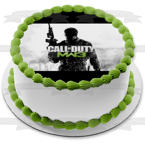 Call of Duty Modern Warfare 3 Game Cover Edible Cake Topper Image ABPID51274