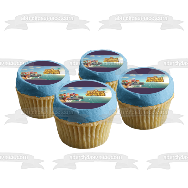 Animal Crossing New Horizons Islands Villagers Video Game Edible Cake Topper Image ABPID51412