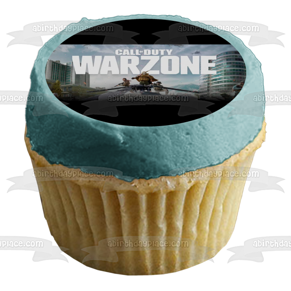 Imagen de decoración comestible para tarta FPS del videojuego Call of Duty Warzone ABPID51417 