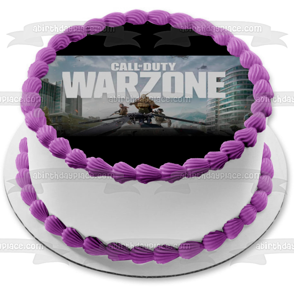 Imagen de decoración comestible para tarta FPS del videojuego Call of Duty Warzone ABPID51417 