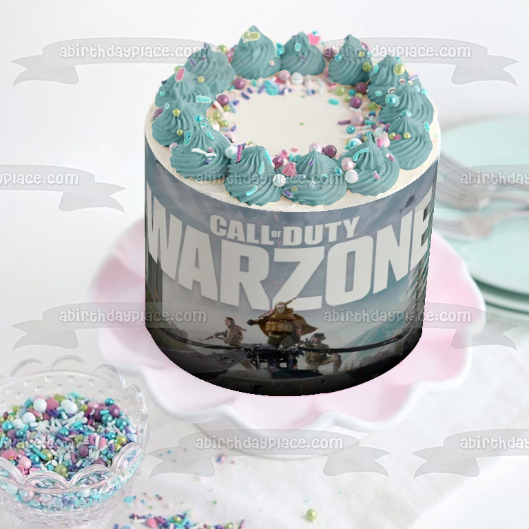 Imagen de decoración comestible para tarta FPS del videojuego Call of Duty Warzone ABPID51417 