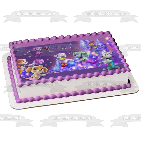 Paw Patrol Merpups personalizable Ryder Skye Chase Marshall Rocky y Rubble adorno comestible para tarta imagen ABPID56401 