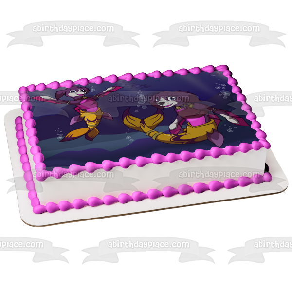 Adorno comestible para tarta de Paw Patrol Merpups Imagen ABPID56389 