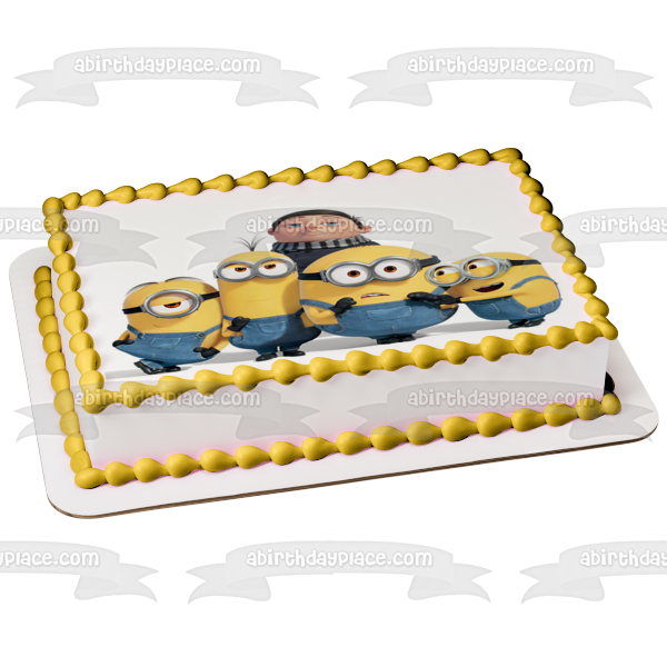 Póster de la película Minions Rise of Gru posado, decoración comestible para tarta, imagen ABPID56410 