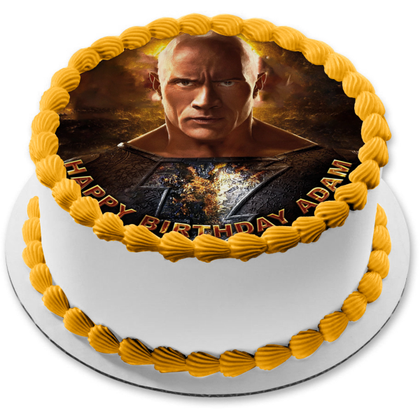 DC Comics Black Adam Poster Edible Cake Topper Image ABPID56407