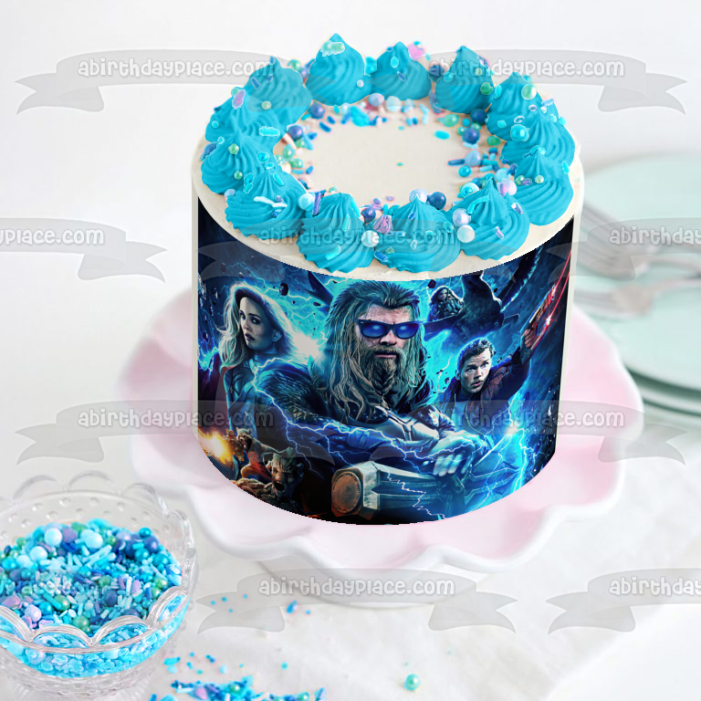 Thor Love and Thunder Jane Guardians of the Galaxy Edible Cake Topper Image ABPID56417