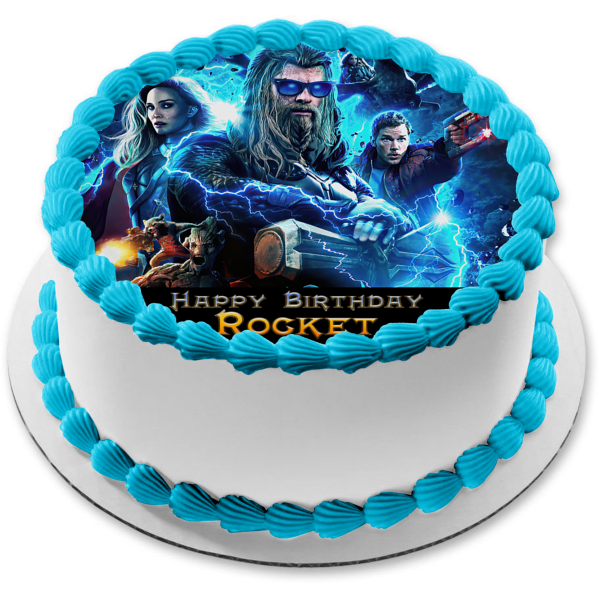 Thor Love and Thunder Jane Guardians of the Galaxy Edible Cake Topper Image ABPID56417