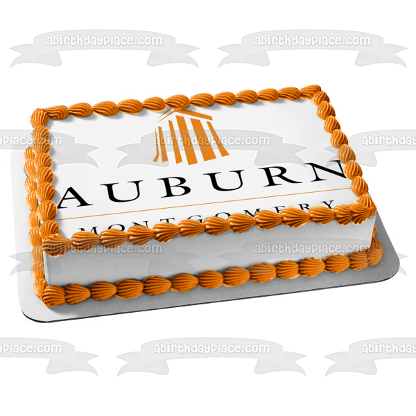 Imagen comestible para decoración de tarta de la Universidad de Auburn en Montgomery ABPID51731 