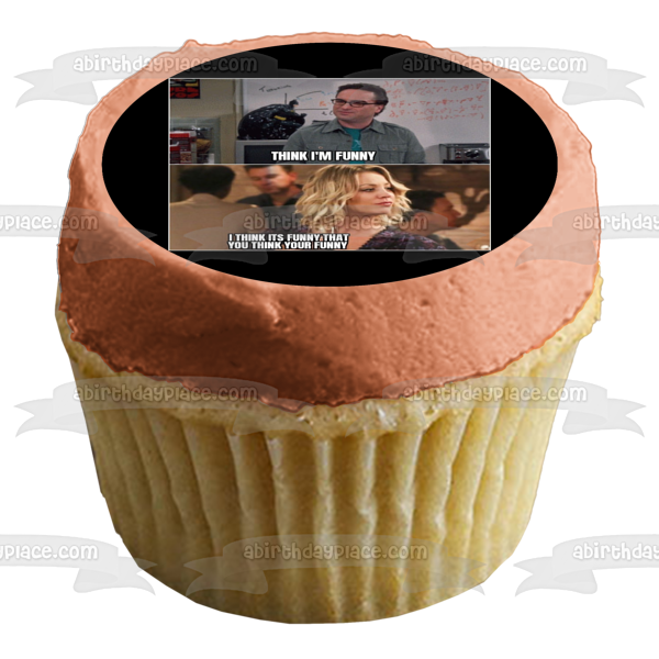 Meme the Big Bang Theory Leanord Hofstadter Penny Adorno comestible para tarta Imagen ABPID51492 