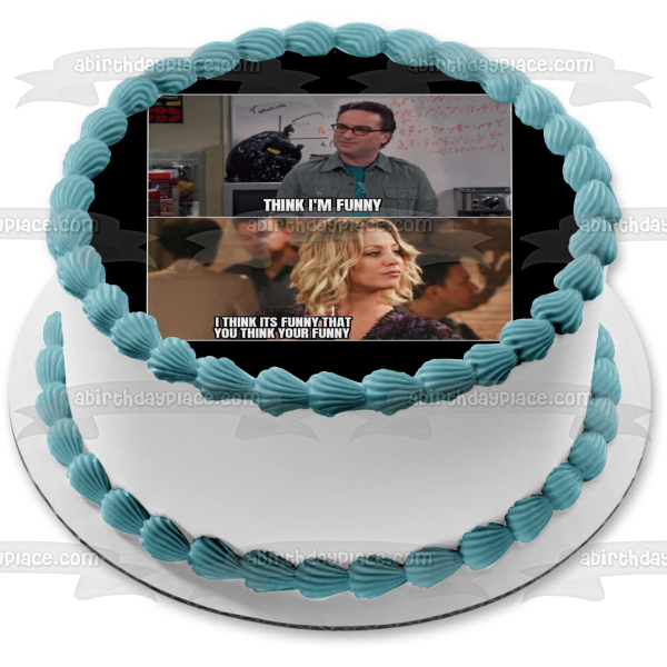 Meme the Big Bang Theory Leanord Hofstadter Penny Adorno comestible para tarta Imagen ABPID51492 