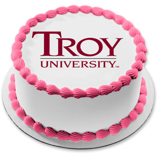 Imagen comestible para decoración de tarta de la Universidad de Troy ABPID51747 