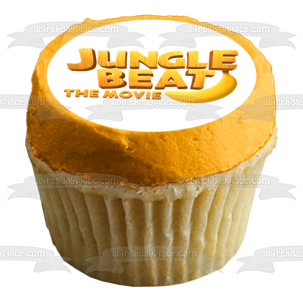 Decoración comestible para tarta con diseño de plátano de la película Jungle Beat ABPID51681 