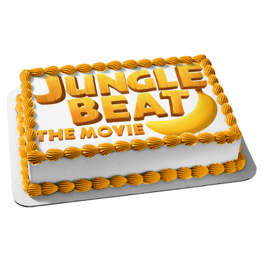 Decoración comestible para tarta con diseño de plátano de la película Jungle Beat ABPID51681 