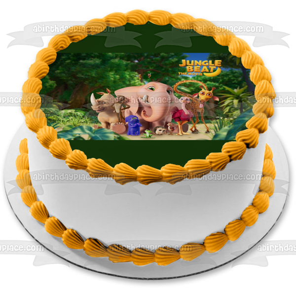 Jungle Beat the Movie Munki Trunk Tallbert Grogon Baby Ribbert Edible Cake Topper Image ABPID51684