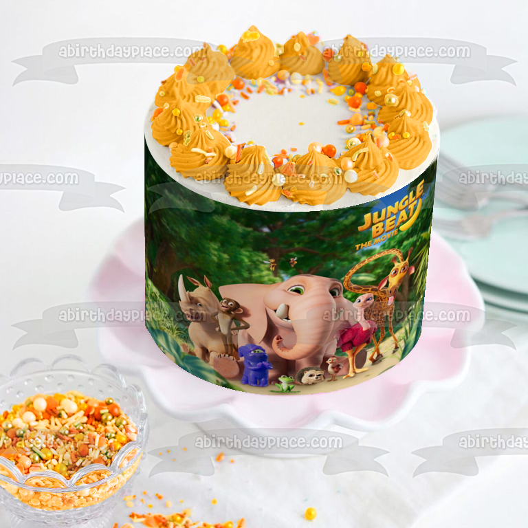 Jungle Beat the Movie Munki Trunk Tallbert Grogon Baby Ribbert Edible Cake Topper Image ABPID51684