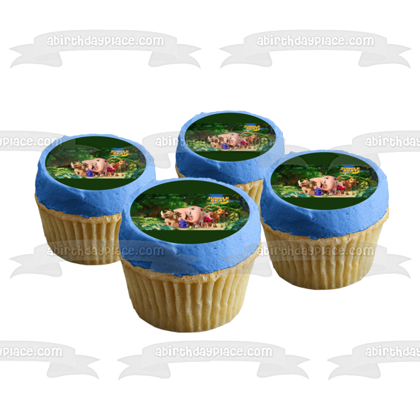 Jungle Beat the Movie Munki Trunk Tallbert Grogon Baby Ribbert Edible Cake Topper Image ABPID51684