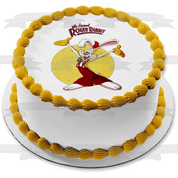 Quién enmarcó a Roger Rabbit Póster comestible para decoración de tartas Imagen ABPID51778 