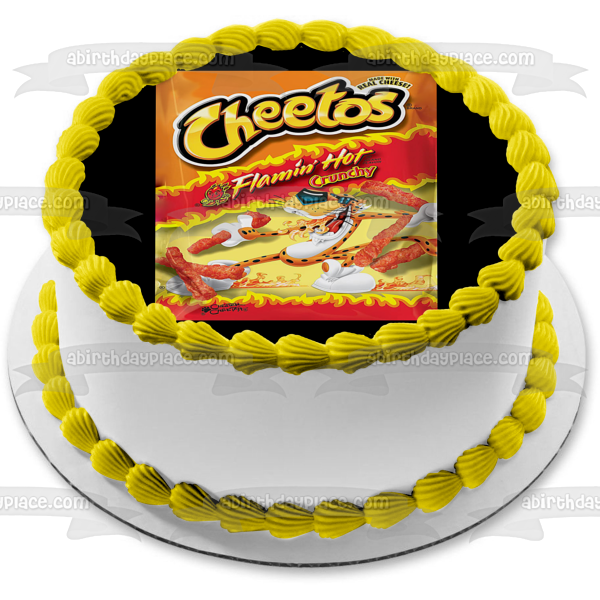 Cheetos Flamin' Hot Crujiente comestible adorno para pastel Imagen ABPID52004 