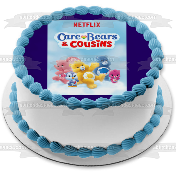 Ositos Cariñositos y Primos Oso Gruñón Oso Funshine Lotsa Corazón Elefante Adorno comestible para tarta Imagen ABPID52006 