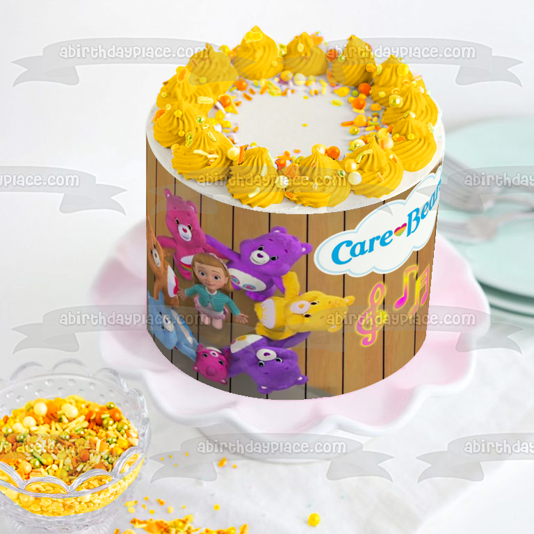 Ositos cariñosos y primos Funshine Bear Harmony Bear Grumpy Bear Share Bear Edible Cake Topper Imagen ABPID52010 