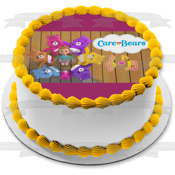 Ositos cariñosos y primos Funshine Bear Harmony Bear Grumpy Bear Share Bear Edible Cake Topper Imagen ABPID52010 