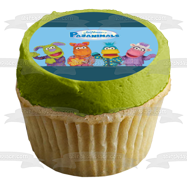 Imagen de adorno comestible para tarta Squacky de Jim Henson's Pajanimals Sweetpea Sue Apollo CowBella ABPID52024 