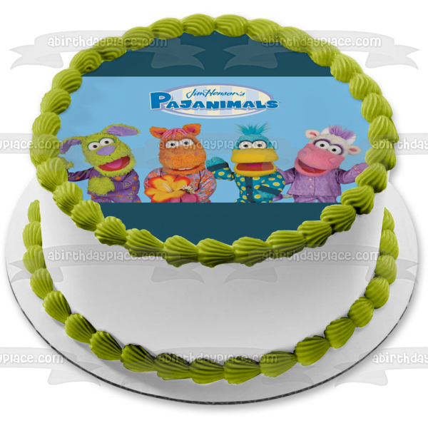 Imagen de adorno comestible para tarta Squacky de Jim Henson's Pajanimals Sweetpea Sue Apollo CowBella ABPID52024 