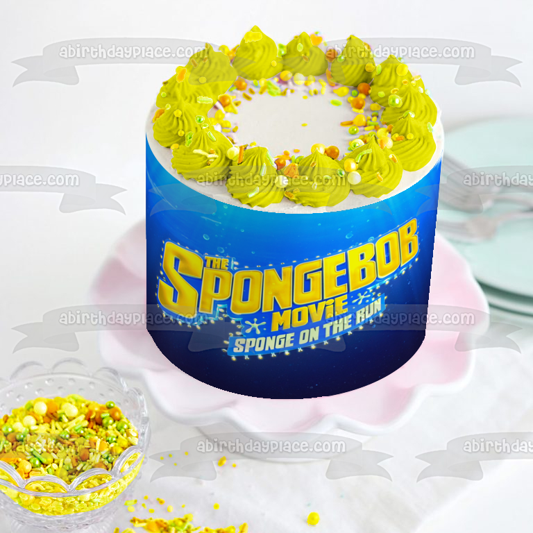 La película Bob Esponja: Esponja a la fuga Imagen comestible para decoración de tarta ABPID52041 