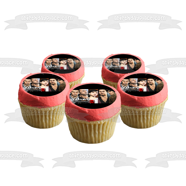 The Yakuza Remastered Collection Kazuma Kiryu Haruka Sawamura Goro Majima Ichiban Kasuga Takayuki Yagami Edible Cake Topper Image ABPID51904