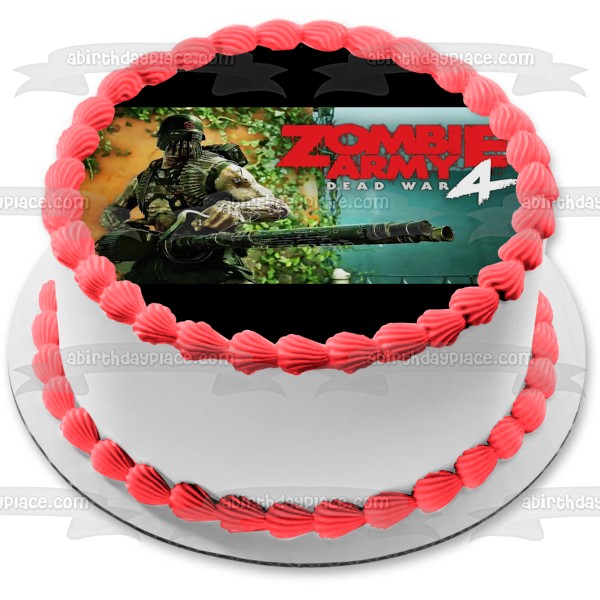 Figura decorativa comestible para tarta Zombie Army 4: Dead War ABPID51905 