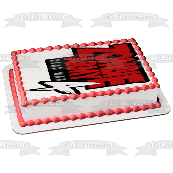 Imagen comestible para decoración de tarta con el logotipo de Zombie Army 4: Dead War ABPID51907 