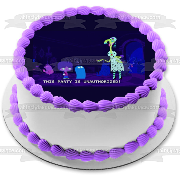 Hogar de acogida para niños imaginarios Esta fiesta es una decoración comestible para tarta no autorizada Imagen ABPID52048 