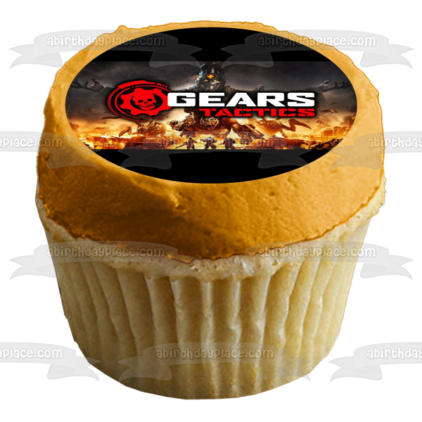 Decoración comestible para tarta de Gears Tactics Brumak Corpser Imagen ABPID51924 