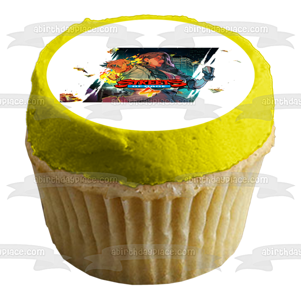 Imagen comestible para decoración de tarta de Streets of Rage 4 Blaze Axel ABPID51926 