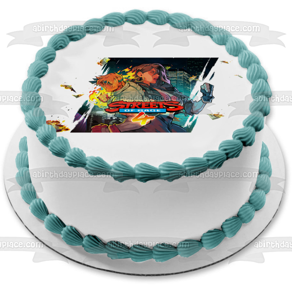 Imagen comestible para decoración de tarta de Streets of Rage 4 Blaze Axel ABPID51926 