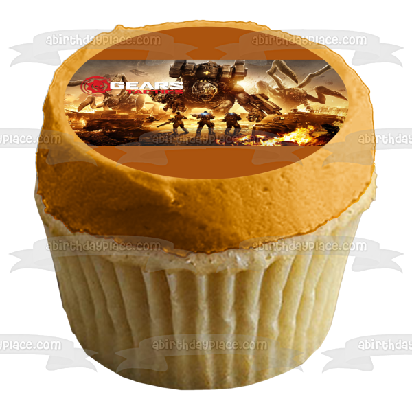 Decoración comestible para tarta de Gears Tactics Brumak Corpser Imagen ABPID51937 